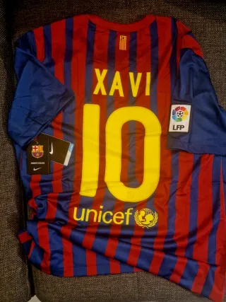 Samarreta FC Barcelona 2011/12 talla L nom "Xavi"