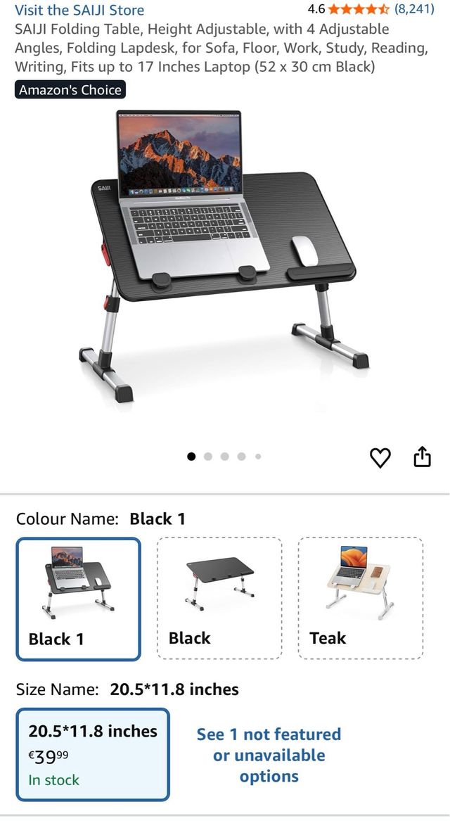 Mesa portátil plegable SAIJI