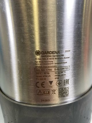 Bomba Gardena 4700/2 águas pluviais