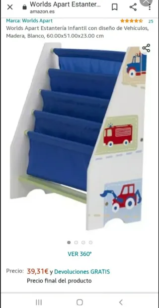 Estantería Infantil Librería World Apart