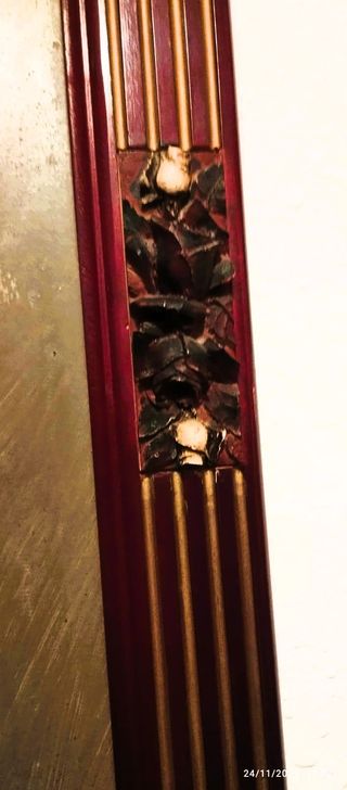 Cuadro antiguo flores en jarrón