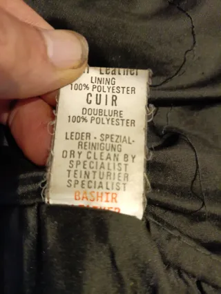 Chupa de cuero auténtico heavy S. Medidas indicada