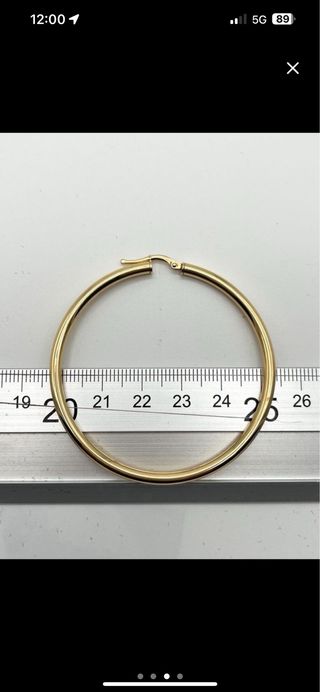 Aros de oro 18k
