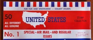 50 Francobolli USA No. 1 Special Air Mail