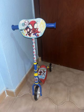 Patinete 3 Ruedas Spiderman