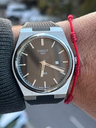 Reloj estilo PRX – diseño moderno – acero y correa