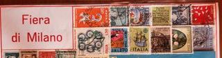 Francobolli Fiera di Milano anni '70
