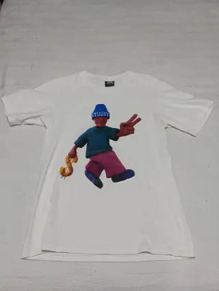 Camiseta Stussy Blanca Hombre