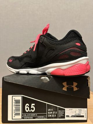 Zapatillas Under Armour Mujer Negras Rosas