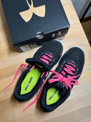 Zapatillas Under Armour Mujer Negras Rosas