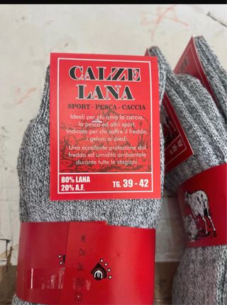 Calze Lana Calzini Lana Made in Italy Tg. 39-42