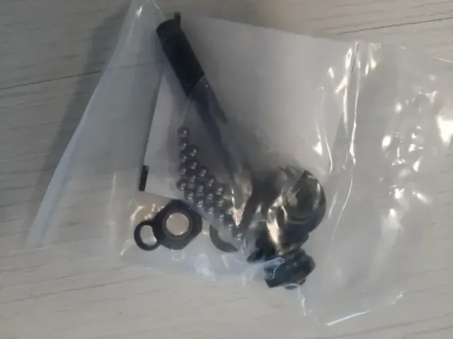 Eje de buje completo delantero Shimano Alivio