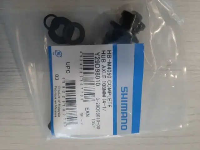 Eje de buje completo delantero Shimano Alivio