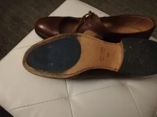 Scarpe M.i.T. Mary Jane Marroni Tg 40 vero cuoio