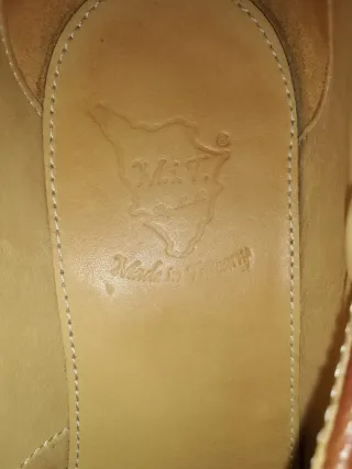 Scarpe M.i.T. Mary Jane Marroni Tg 40 vero cuoio