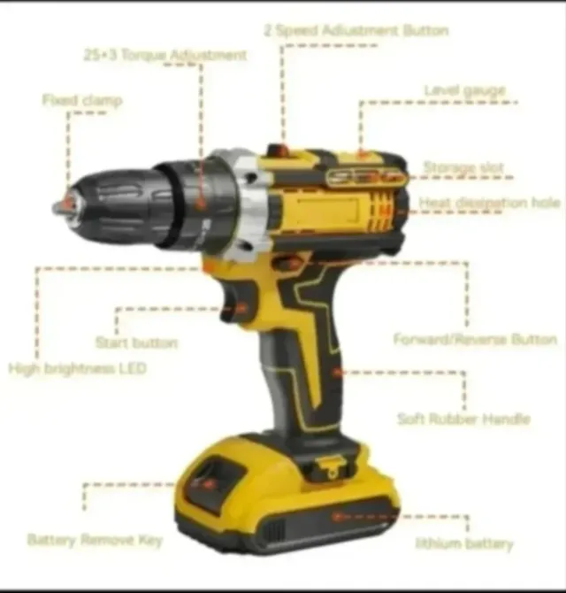 Trapano Avvitatore Senza Fili con Accessori