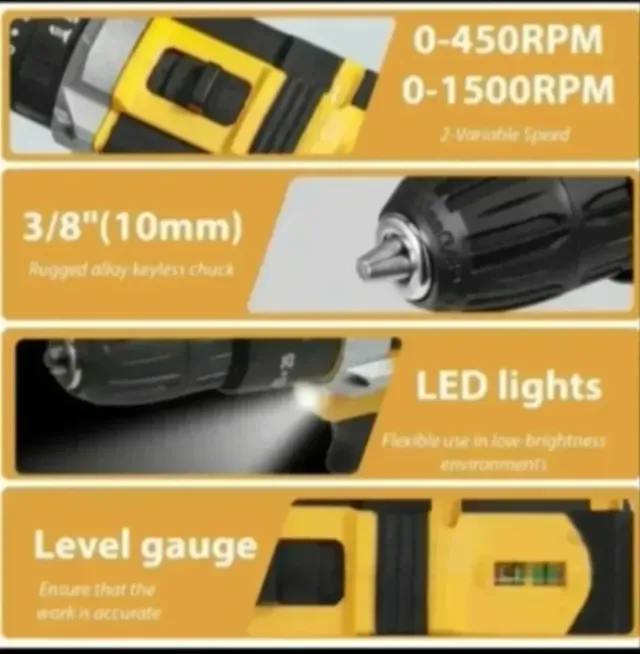 Trapano Avvitatore Senza Fili con Accessori