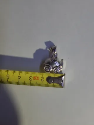 Colgante coche plata