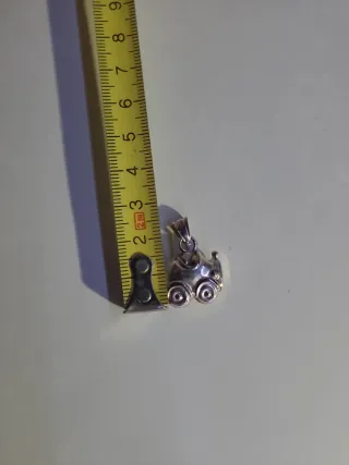 Colgante coche plata