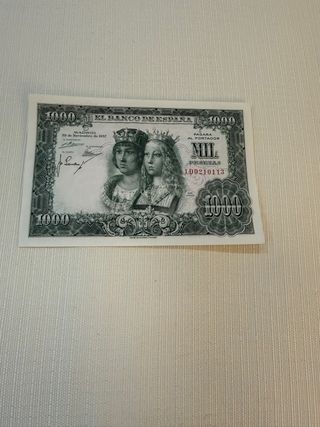 Billete 1000 Ptas 1957 Reyes Católicos S/C