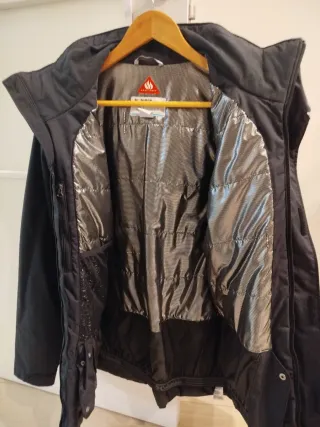 Anorak Columbia Hombre Negro/Azul