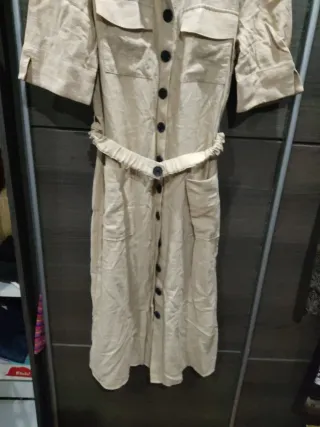 2 Vestidos sin estrenar beige y marrones con negro