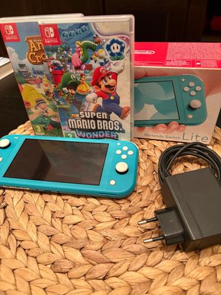 Nintendo Switch Lite Blu/Verde + Giochi