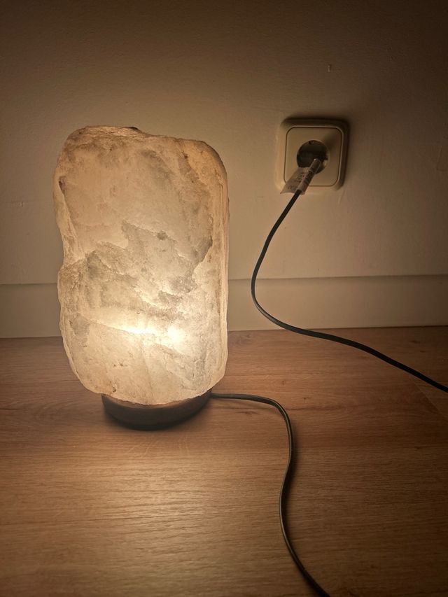 Lámpara de sal natural