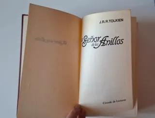 Libro El Señor De Los Anillos, edición de 1984