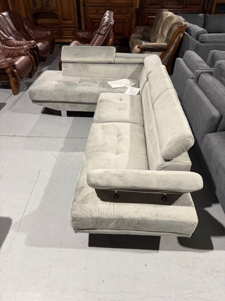 Sofá Rinconera Gris Tela