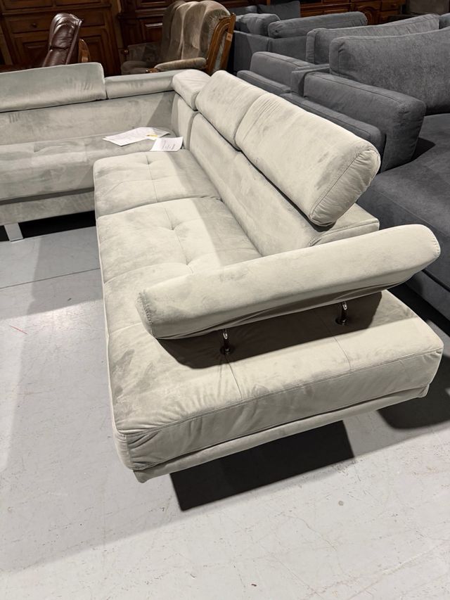 Sofá Rinconera Gris Tela