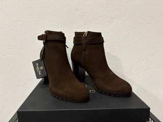 Botines piel Massimo Dutti marrones