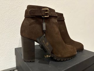 Botines piel Massimo Dutti marrones