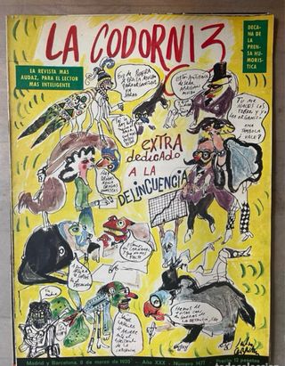 LA CODORNIZ AÑO 1970-REVISTA HUMOR GRÁFICO-SUELTA
