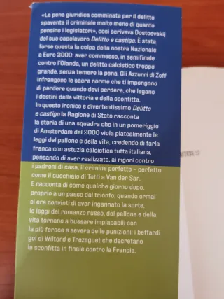 Delitto e Castigo, l'Italia a Euro 2000