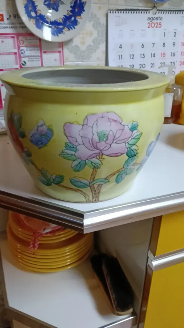 2 Maceteros Grandes Cerámica Decorados