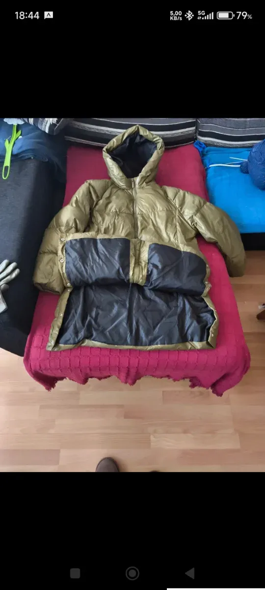 Chaqueta Cortefiel plumas verde mujer