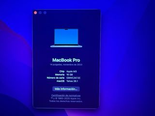 MacBook Pro 14 M3 16GB RAM 512GB