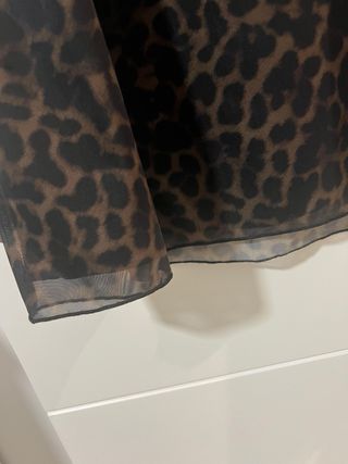 Falda larga gasa animal print