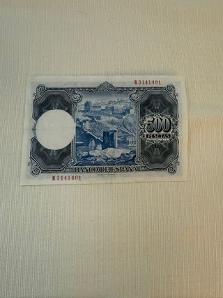 Billete 500 Pesetas 1954 Zuloaga S/C-