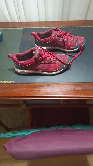 Zapatillas Quechua Talla 37 Rojo/Negro