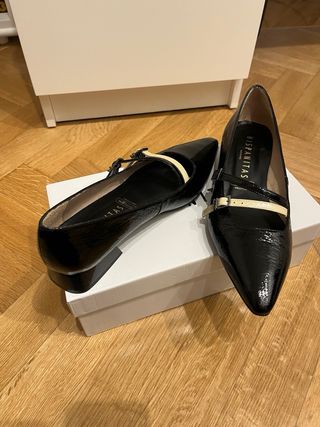 Manoletinas Hispanitas negras charol