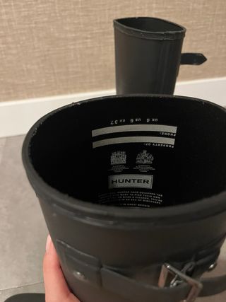 Botas Hunter Negras Talla 37