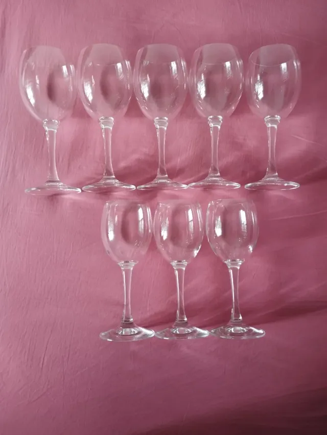 Pack 8 copas Rona cristal (5 agua + 3 vino)