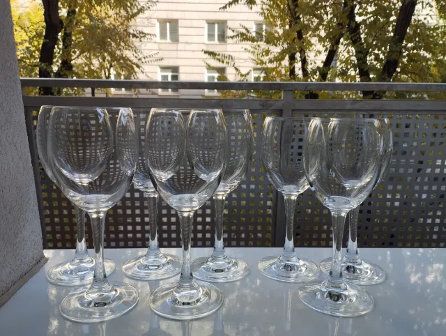 Pack 8 copas Rona cristal (5 agua + 3 vino)