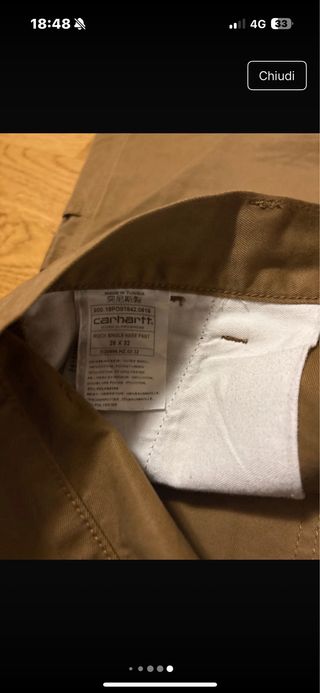 Jeans Carhartt Marrone Classici