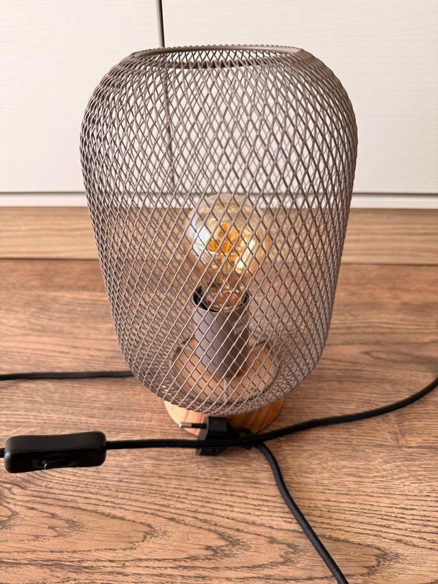 Lámpara Sobremesa GIADA Metal Madera