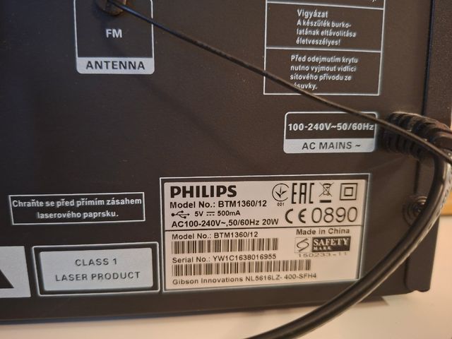 Mini impianto Philips nero