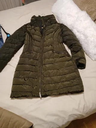 Plumas verde militar talla L (pequeña)