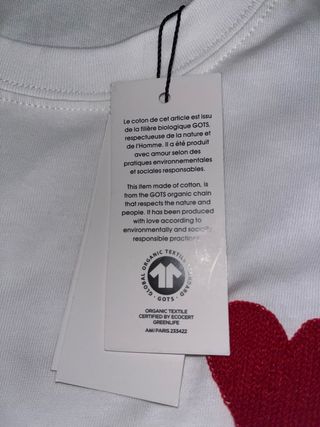 T-shirt Ami Paris branca com logo